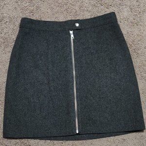 Madewell Wool Blend Grey Skirt NWT SIZE 4